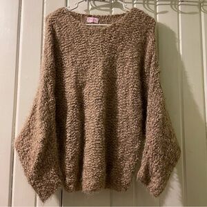 PINK LILLY fuzzy sweater-medium like new